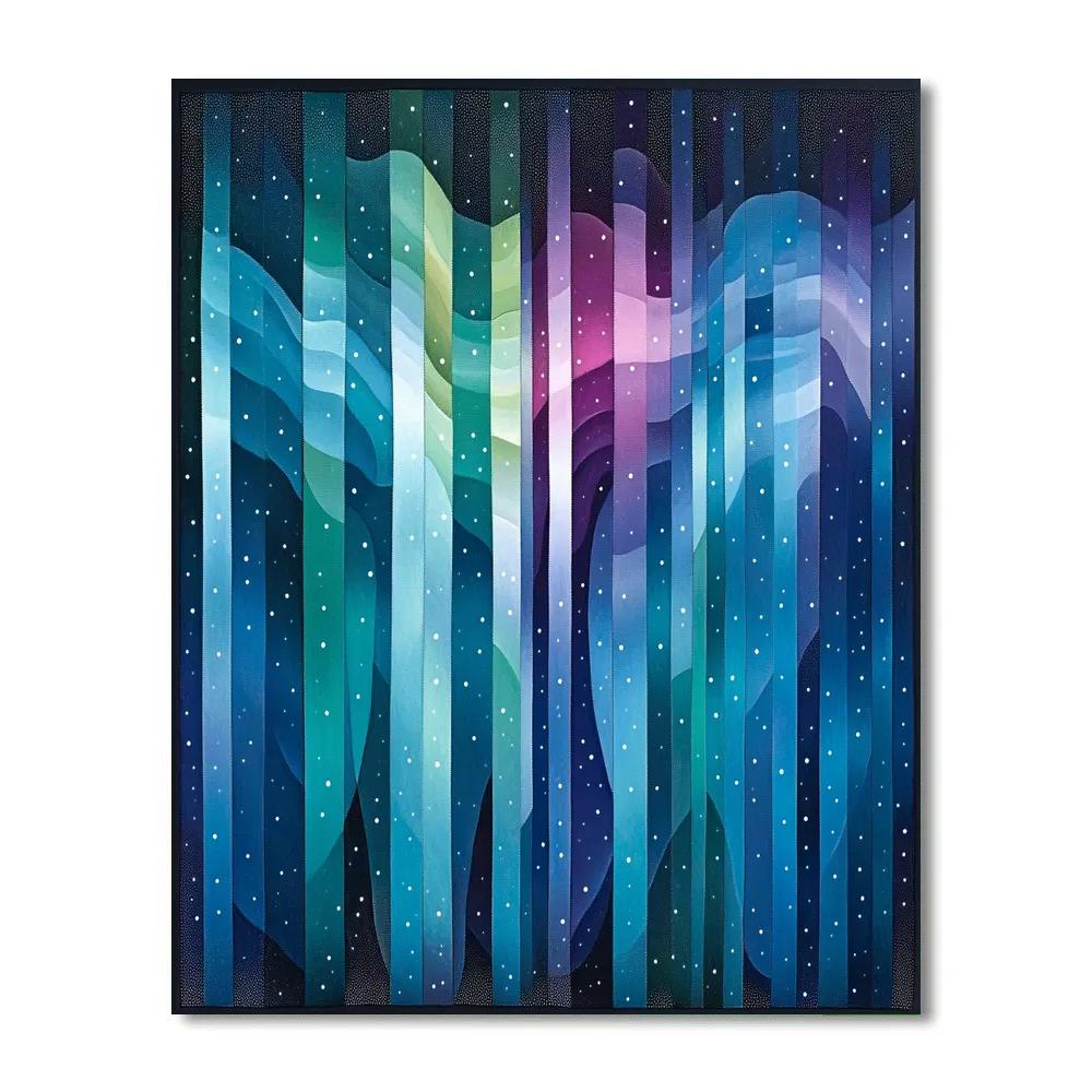 Georges Seurat Inspired Aurora Geometry Numbered painting kits