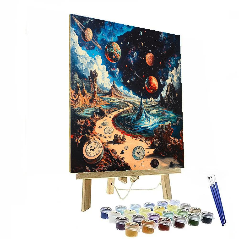 Salvador Dali Inspired Cosmic Dreams painting number kit