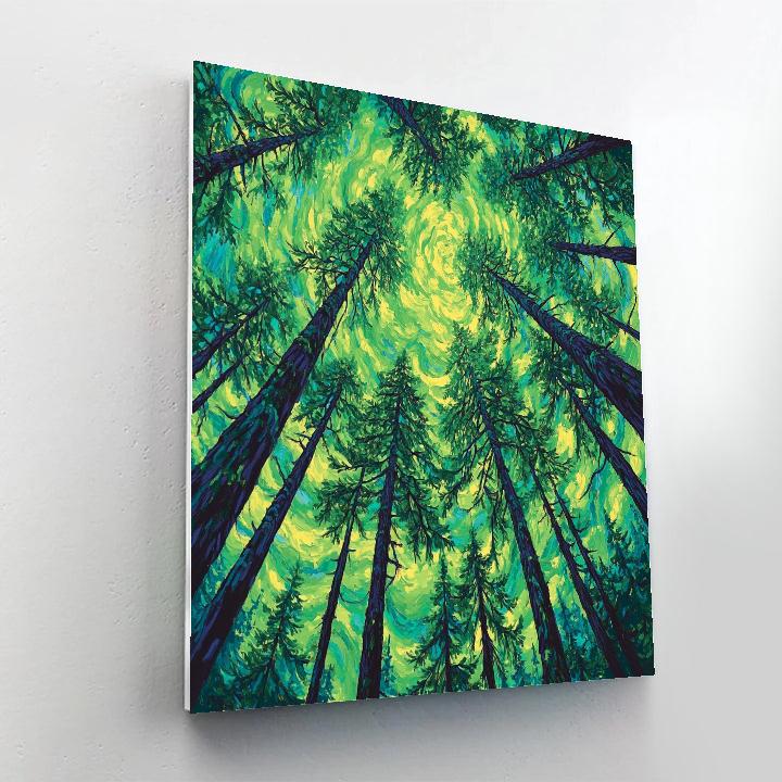 Emily Carr Inspired Whispering Canopies Paint by numbers art