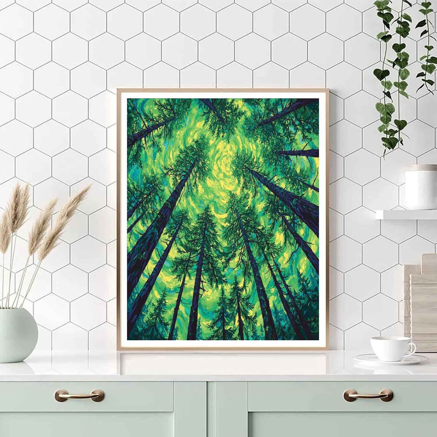 Emily Carr Inspired Whispering Canopies Paint by numbers art