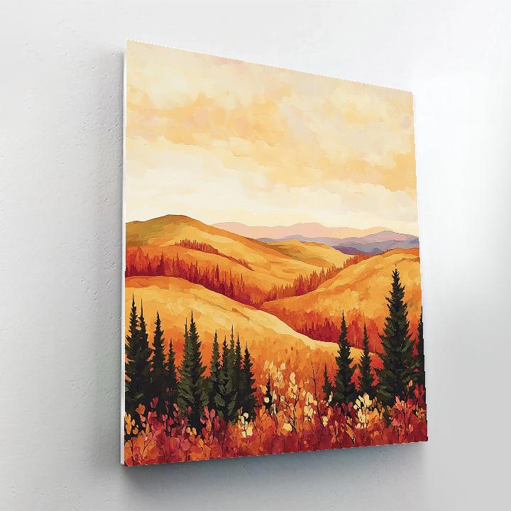 Franklin Carmichael Inspired Golden Autumn Crest Painting by numbers kit