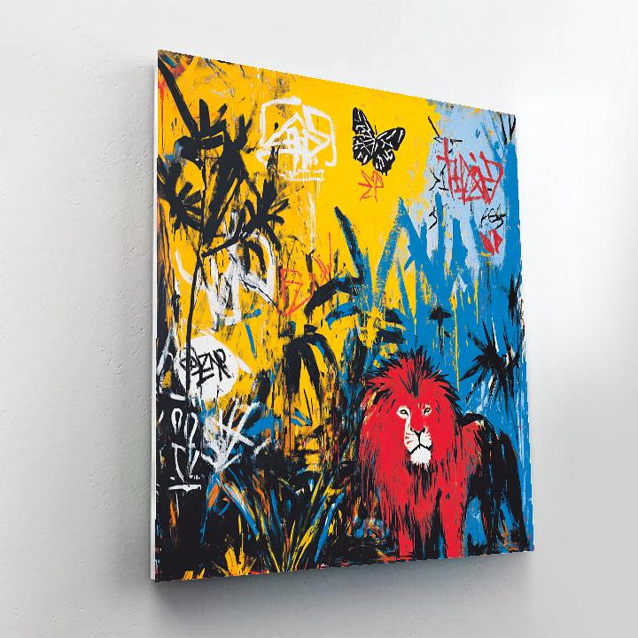 Jean-Michel Basquiat Inspired Jungle Expedition Numbered painting kits