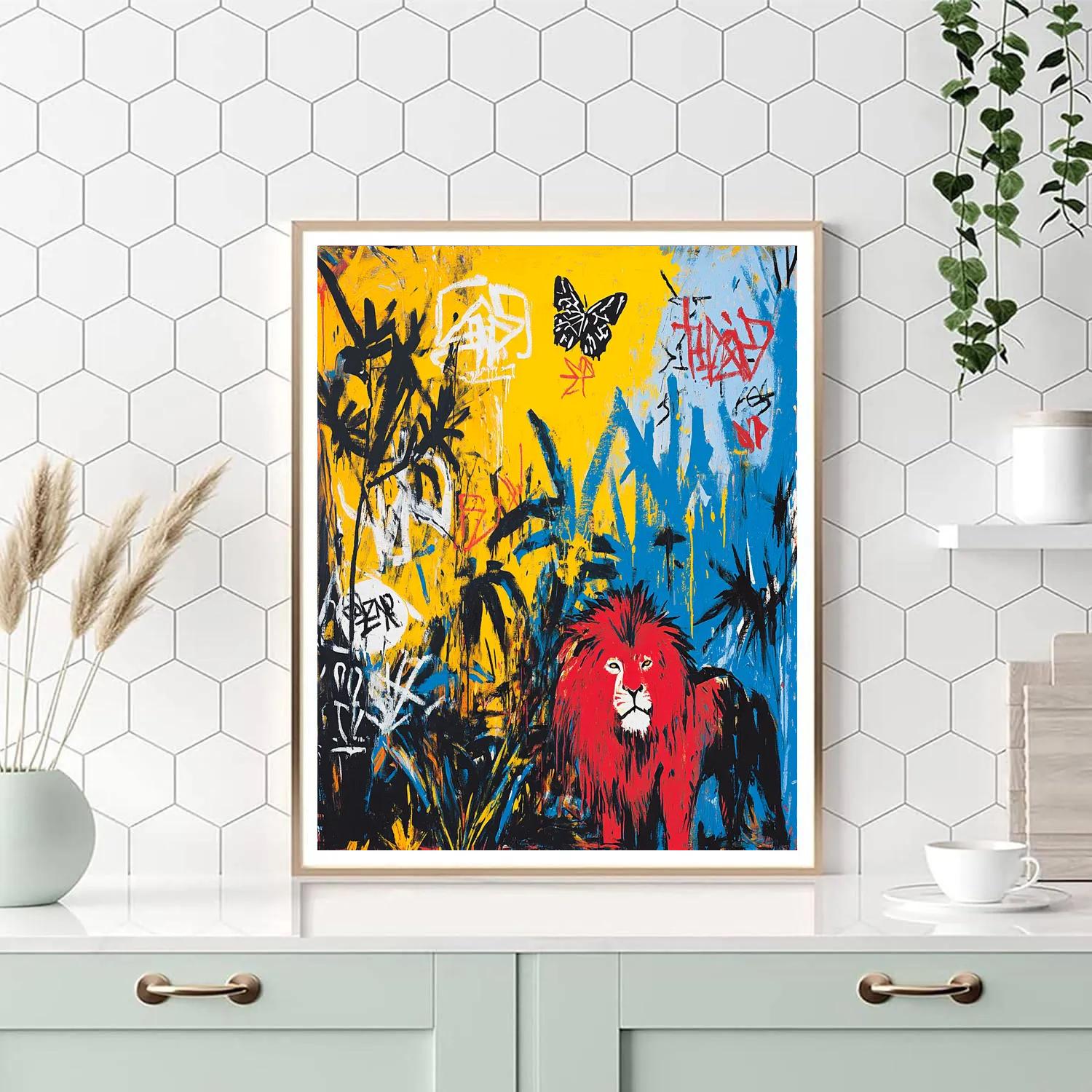 Jean-Michel Basquiat Inspired Jungle Expedition Numbered painting kits