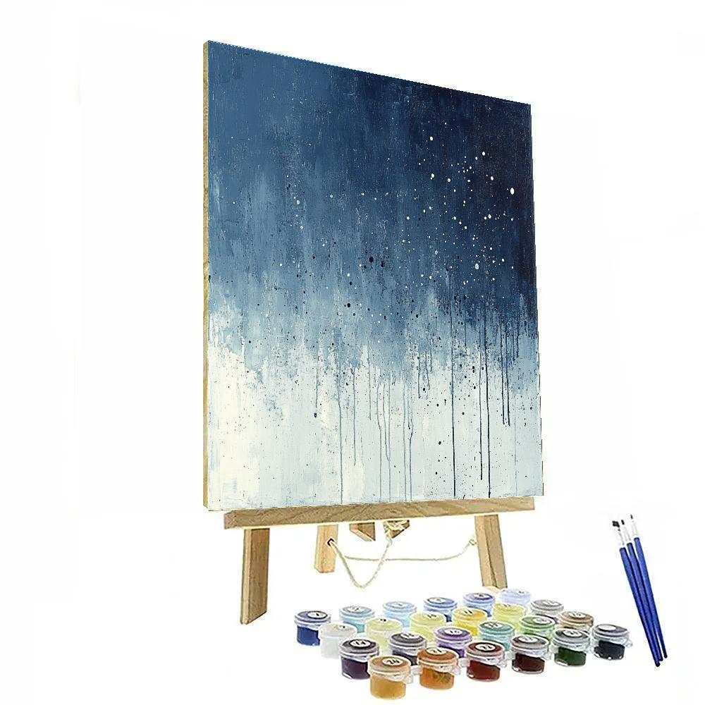 Jackson Pollock Inspired Rainstorm Patterns paint by color