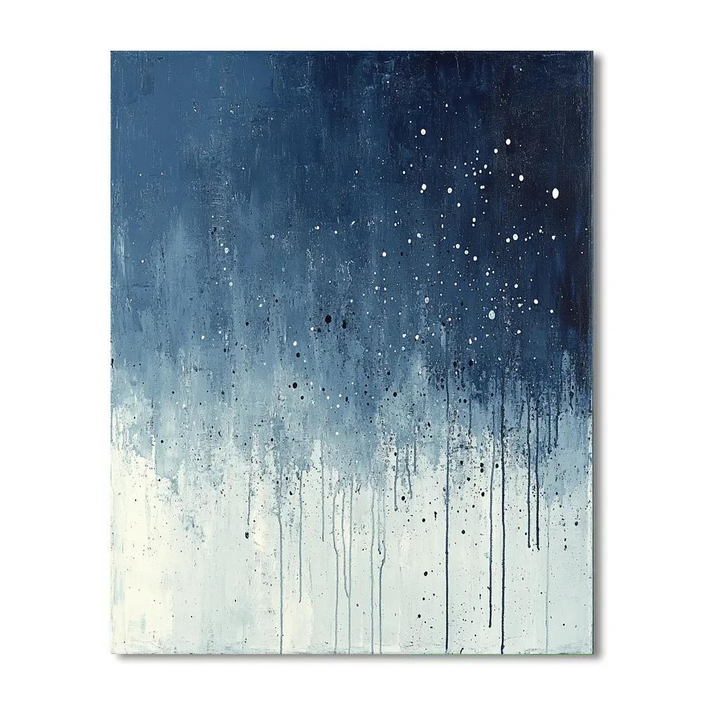 Jackson Pollock Inspired Rainstorm Patterns paint by color
