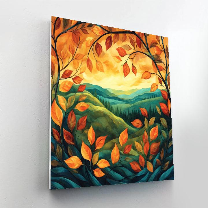 Frederick Varley Inspired Rhythmic Autumn Glow In Windswept Foliage Numbered painting kits