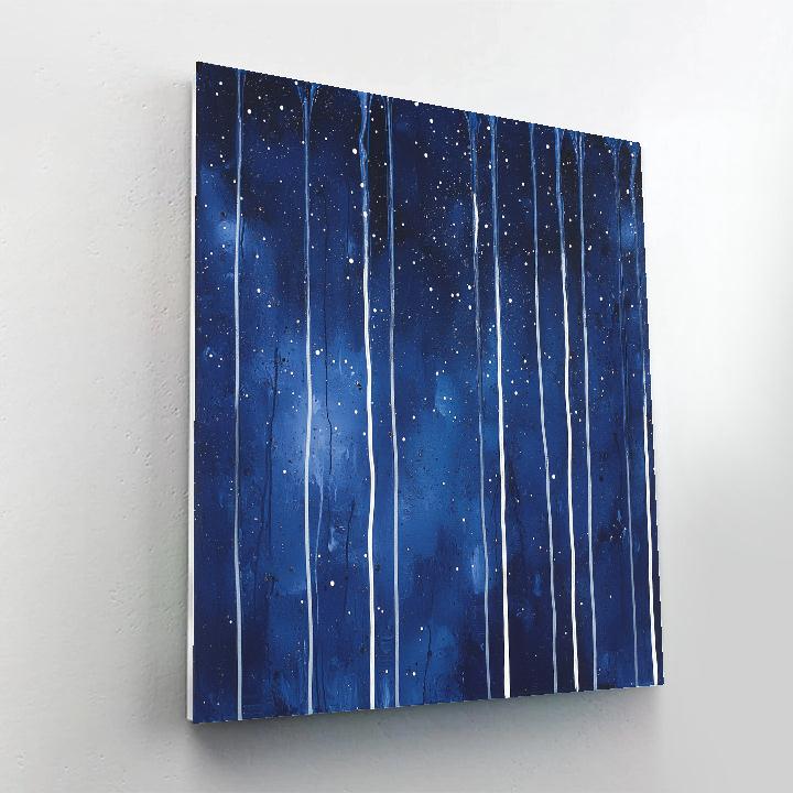 Jackson Pollock Inspired Cosmic Rain Paint by numbers art