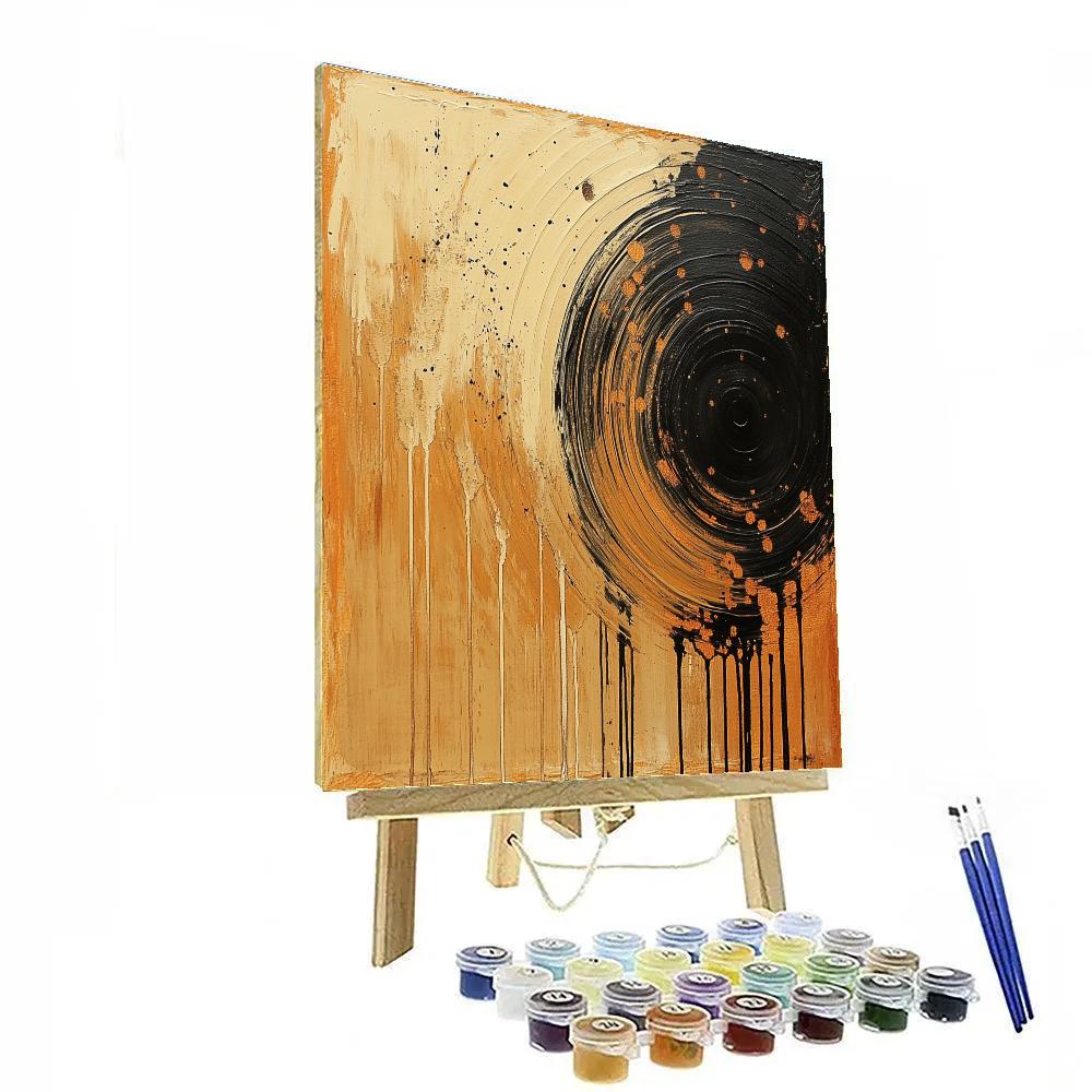 Jackson Pollock Inspired Tectonic Ripple Painting by numbers kit