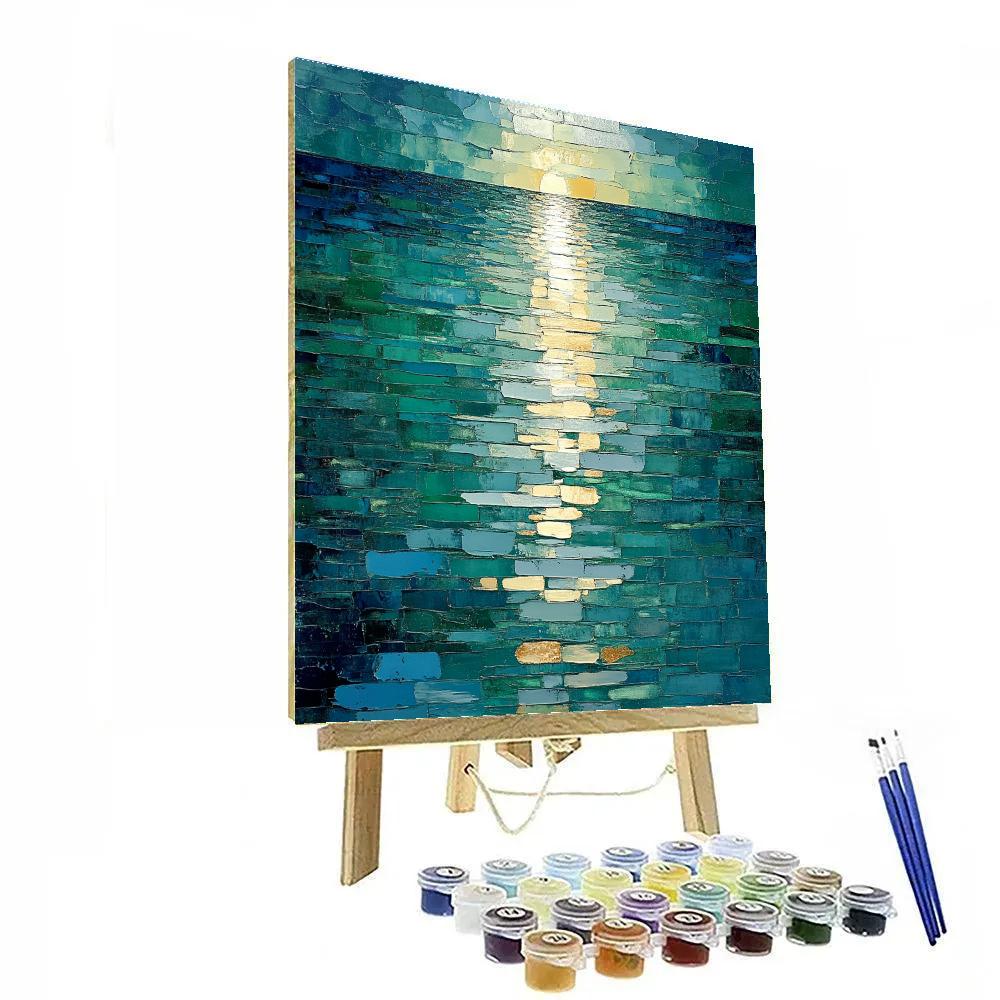 Jean-Paul Riopelle Inspired Impasto River Reflections Paint by numbers kits