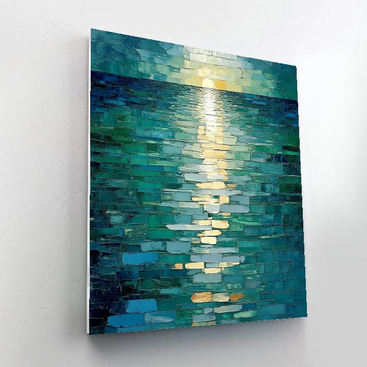 Jean-Paul Riopelle Inspired Impasto River Reflections Paint by numbers kits