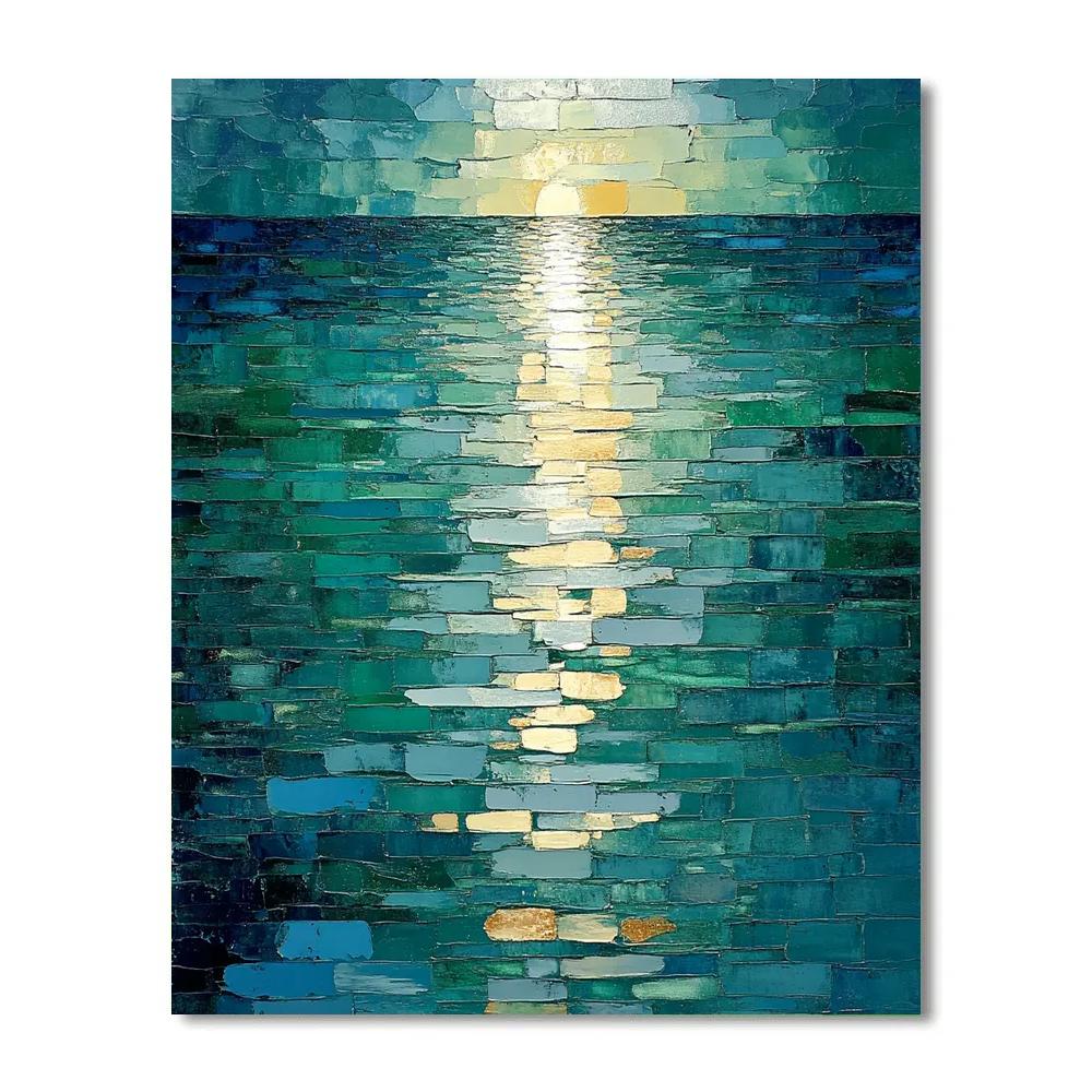 Jean-Paul Riopelle Inspired Impasto River Reflections Paint by numbers kits