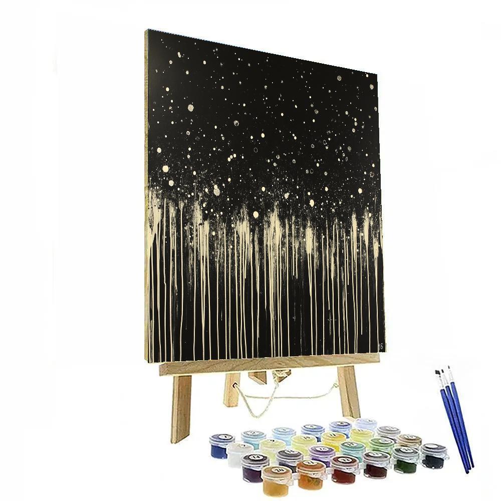 Jackson Pollock Inspired Midnight Pulse Paint by numbers kits