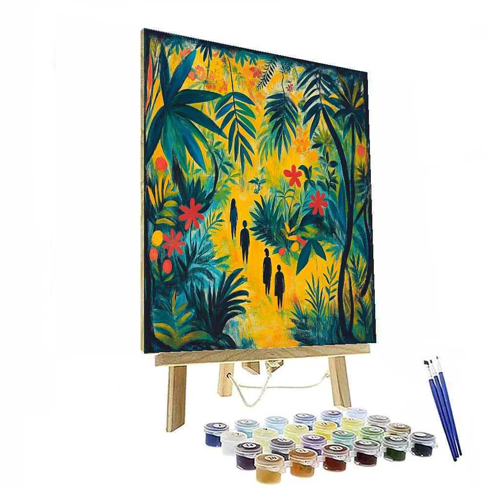 Paul Gauguin Inspired Tropical Garden Paint by numbers art