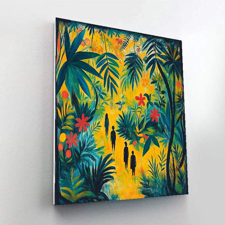 Paul Gauguin Inspired Tropical Garden Paint by numbers art