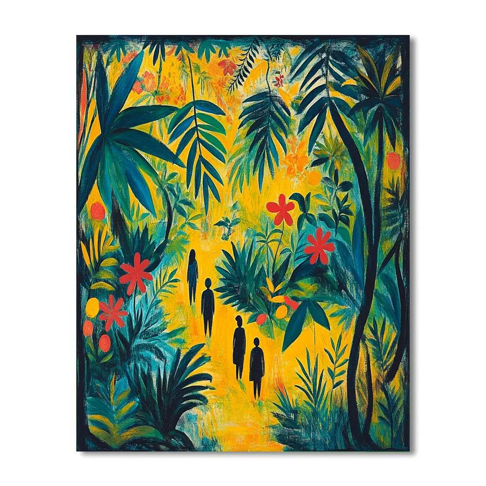 Paul Gauguin Inspired Tropical Garden Paint by numbers art