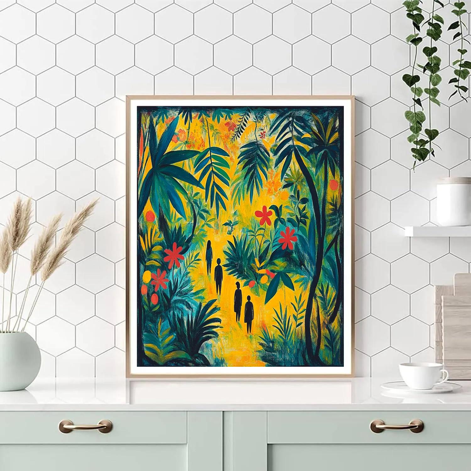 Paul Gauguin Inspired Tropical Garden Paint by numbers art