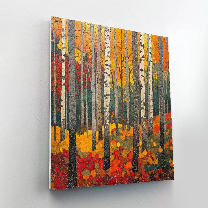 Jean-Paul Riopelle Inspired Autumn Forest Rhythms Paint by numbers art