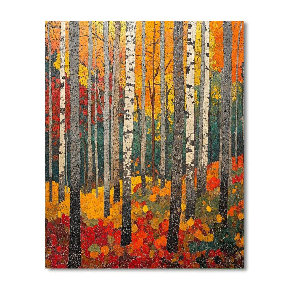 Jean-Paul Riopelle Inspired Autumn Forest Rhythms Paint by numbers art