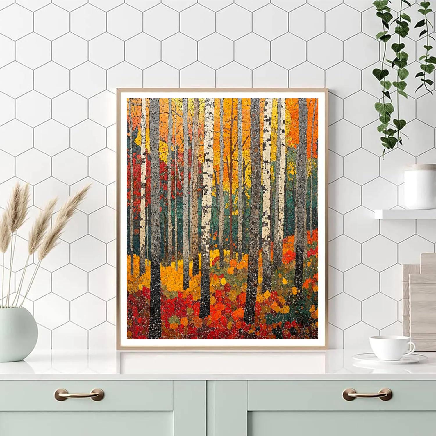 Jean-Paul Riopelle Inspired Autumn Forest Rhythms Paint by numbers art