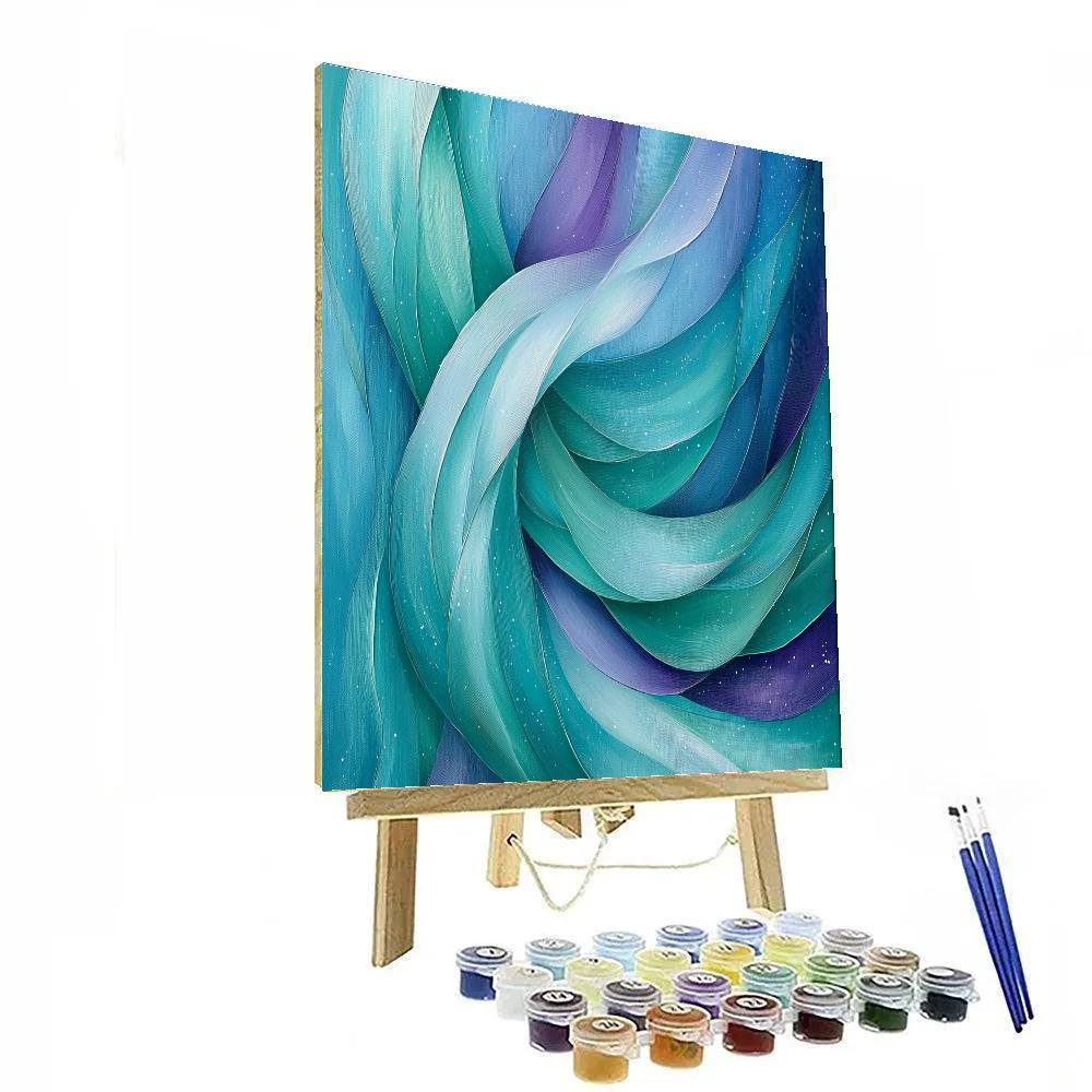 Jackson Pollock Inspired Auroral Weave paint by color