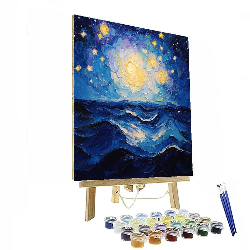 Jean-Paul Riopelle Inspired Celestial Harmony paint by number