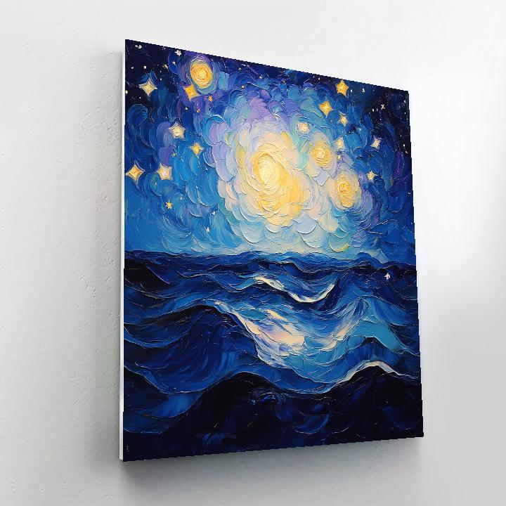 Jean-Paul Riopelle Inspired Celestial Harmony paint by number