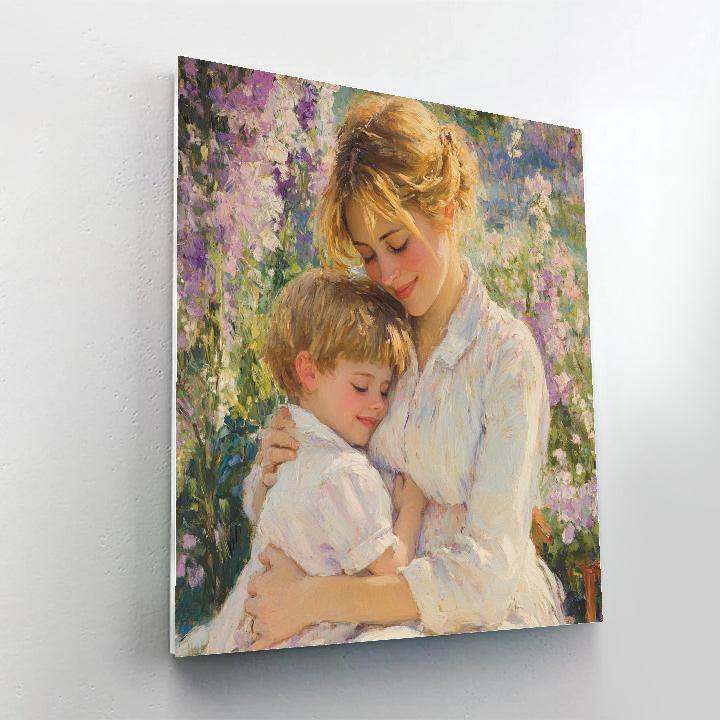 Mary Cassatt Inspired Family Moments painting number kit