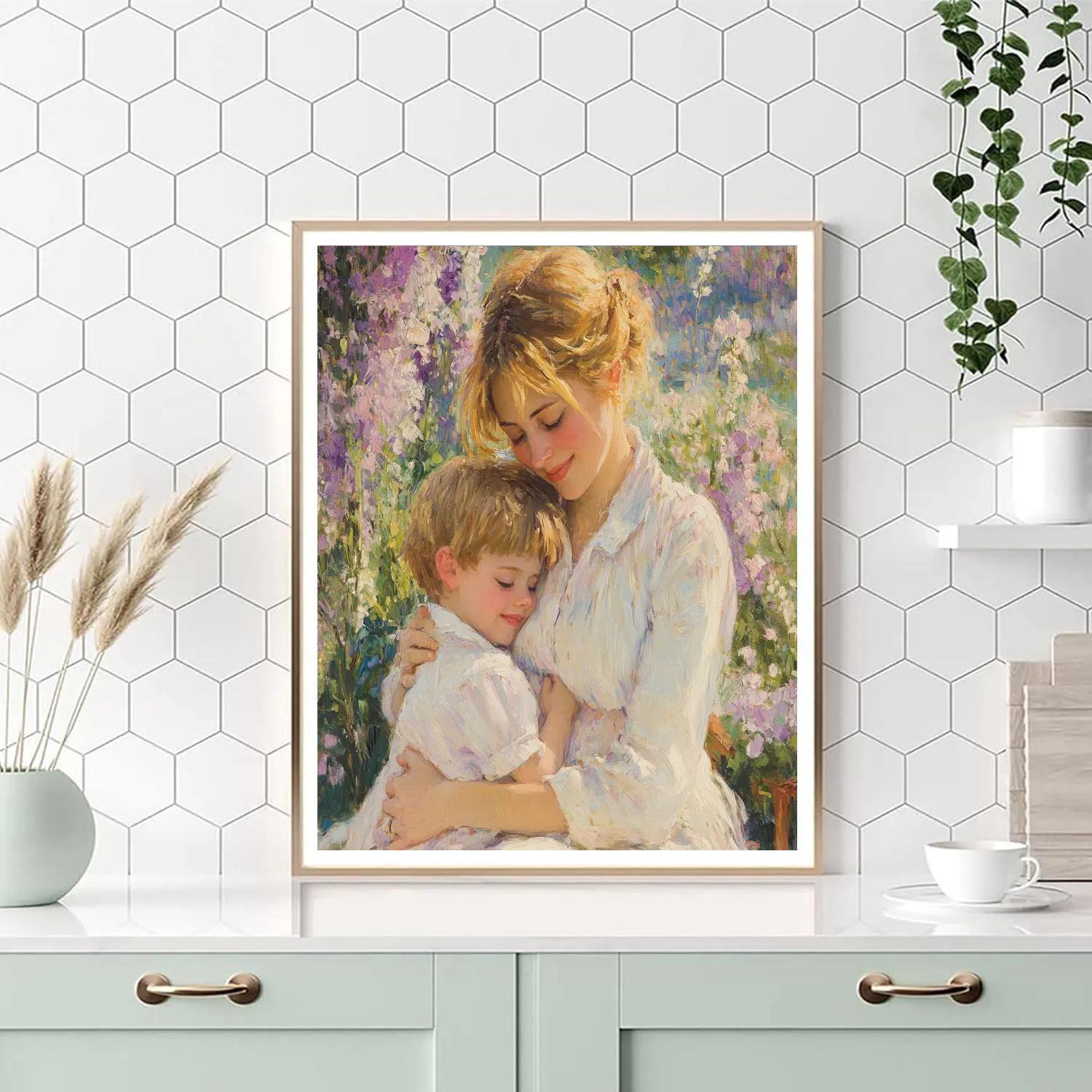 Mary Cassatt Inspired Family Moments painting number kit