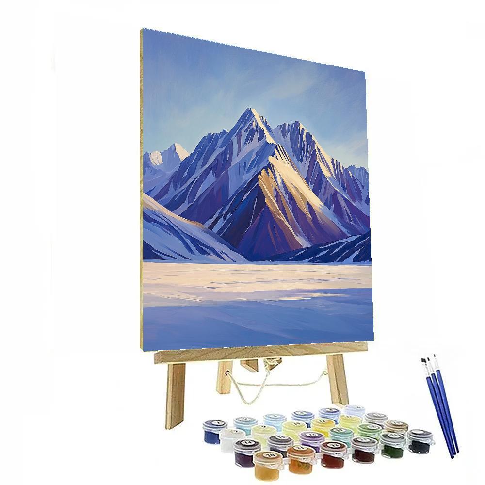 Lawren Harris Inspired Snow-Capped Monoliths paint by color