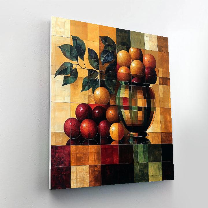 Pablo Picasso Inspired Cubist Orchard Still Life painting number kit