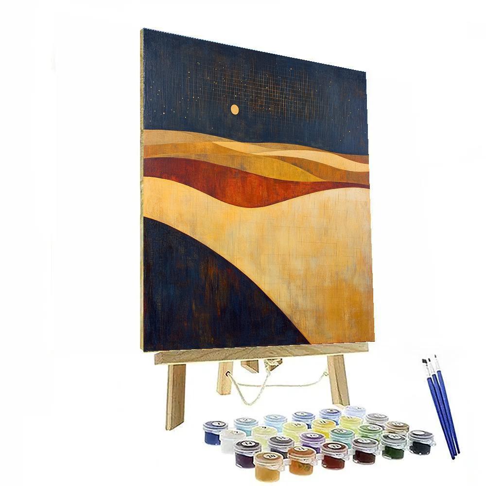 Paul Klee Inspired Cosmic Tapestry Number painting