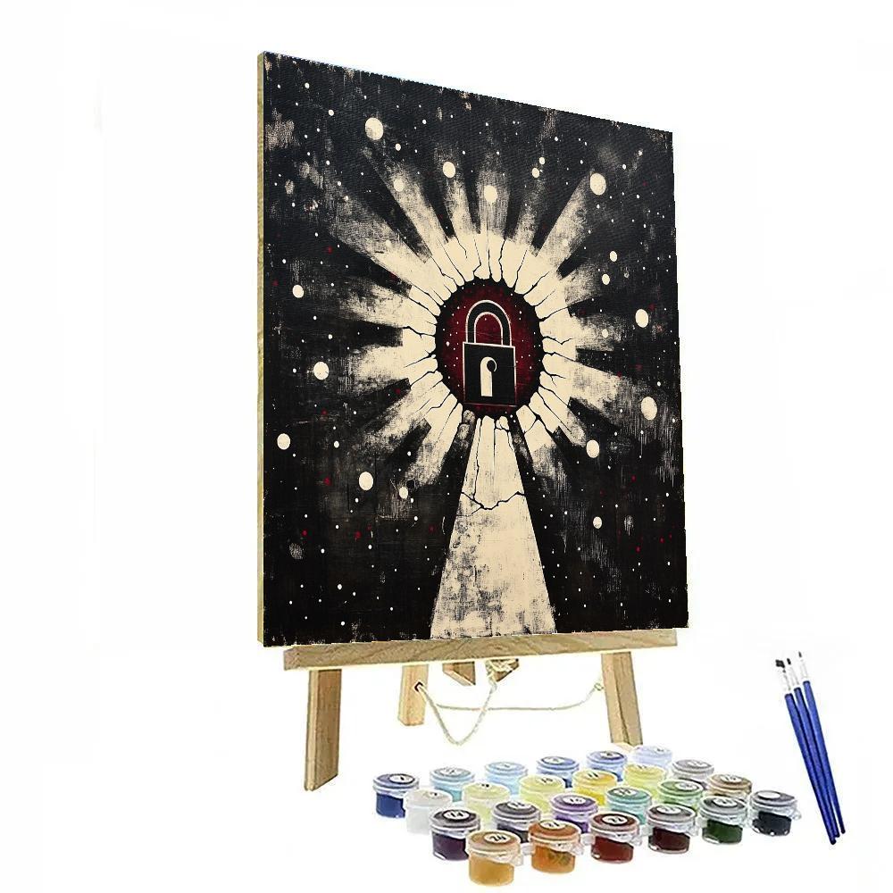 Banksy Inspired Freedom Of Thought paint by number