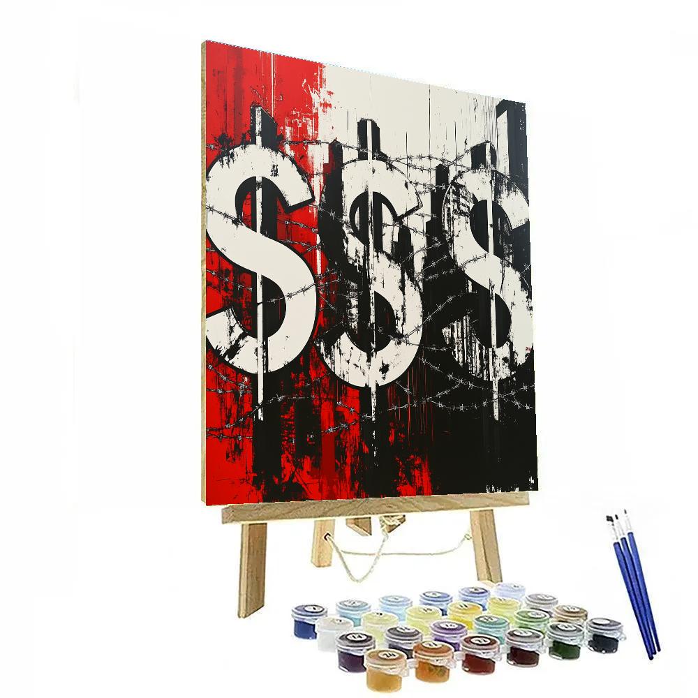 Banksy Inspired Corporate Greed Painting by numbers kit
