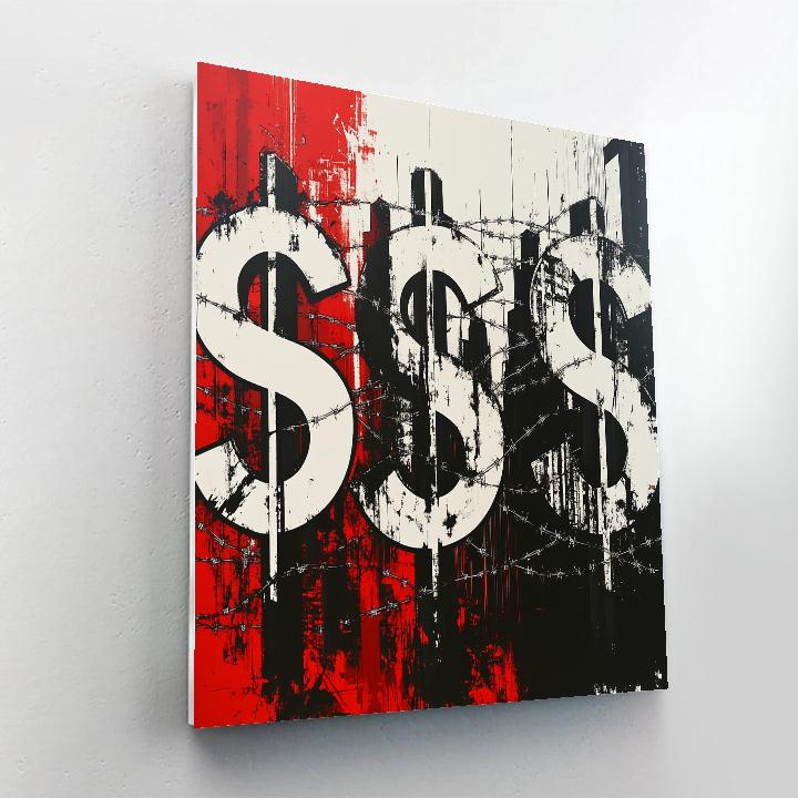 Banksy Inspired Corporate Greed Painting by numbers kit