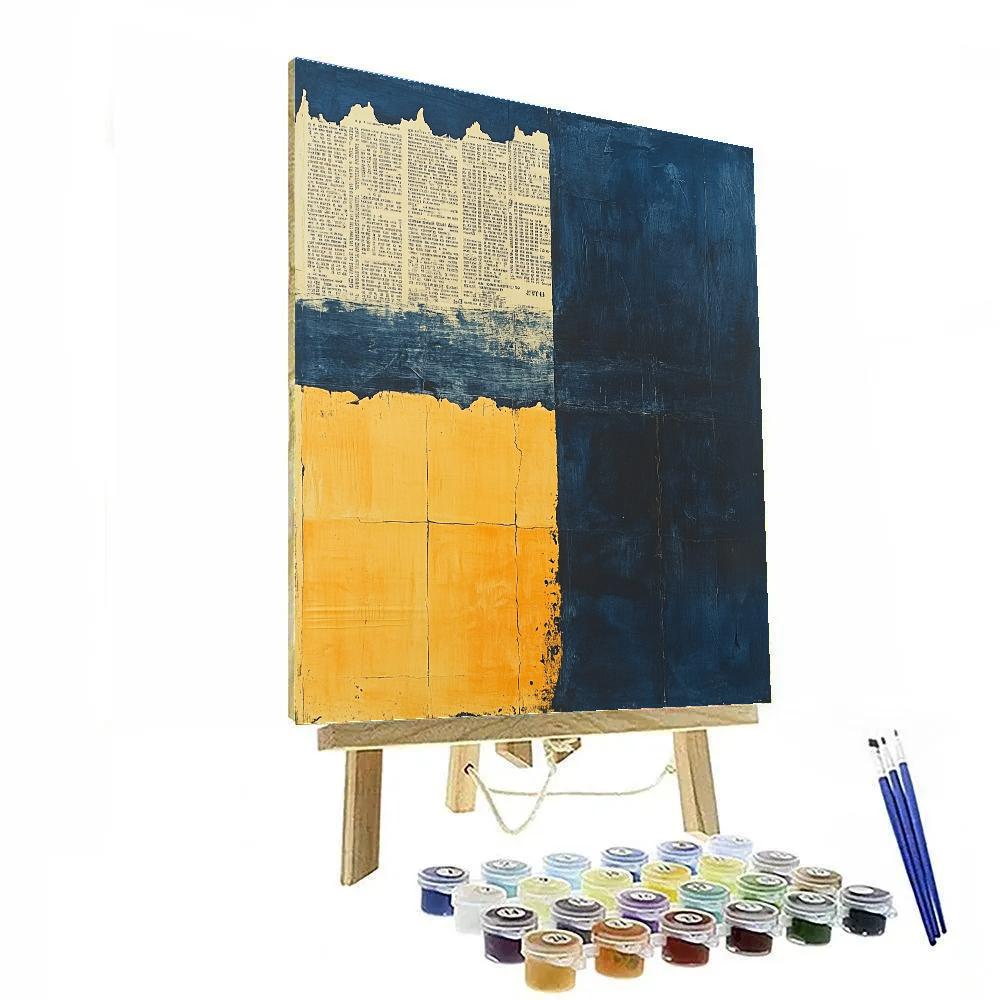 Jean-Michel Basquiat Inspired Fragmented Language paint by numbers