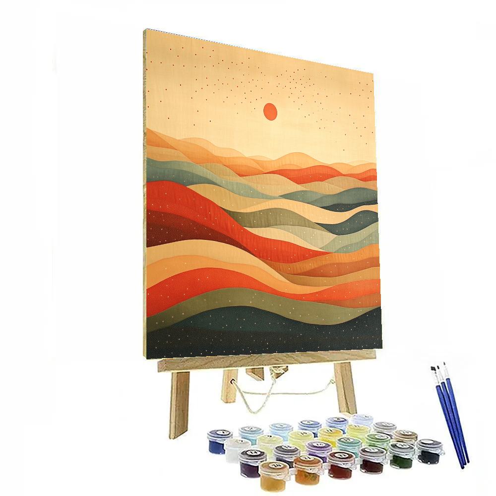 Paul Klee Inspired Desert Echoes paint by number