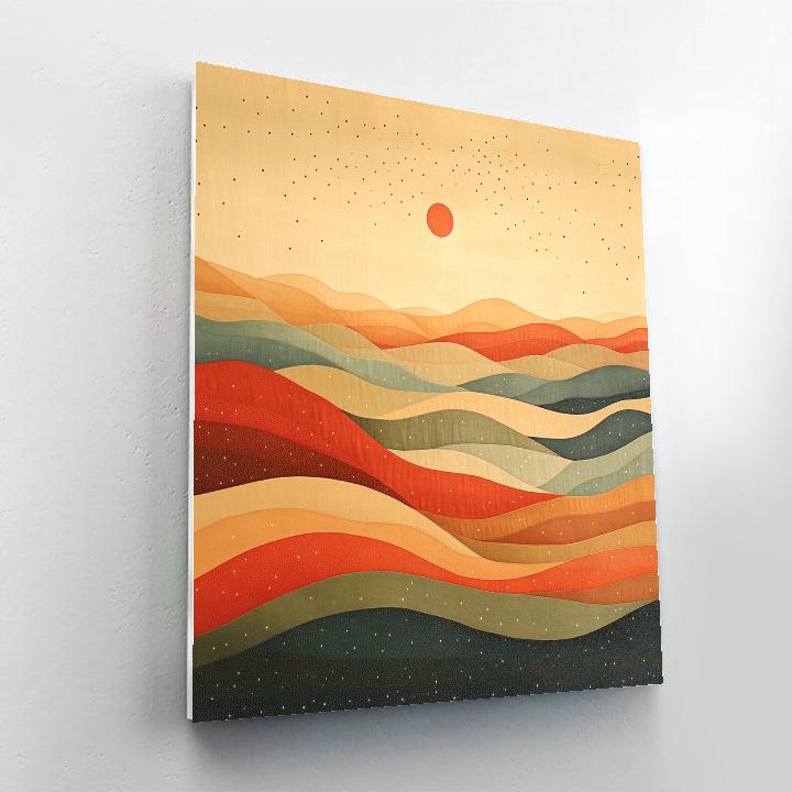Paul Klee Inspired Desert Echoes paint by number