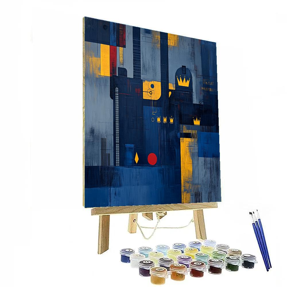 Jean-Michel Basquiat Inspired Echoes Of Industry Painting by numbers kit