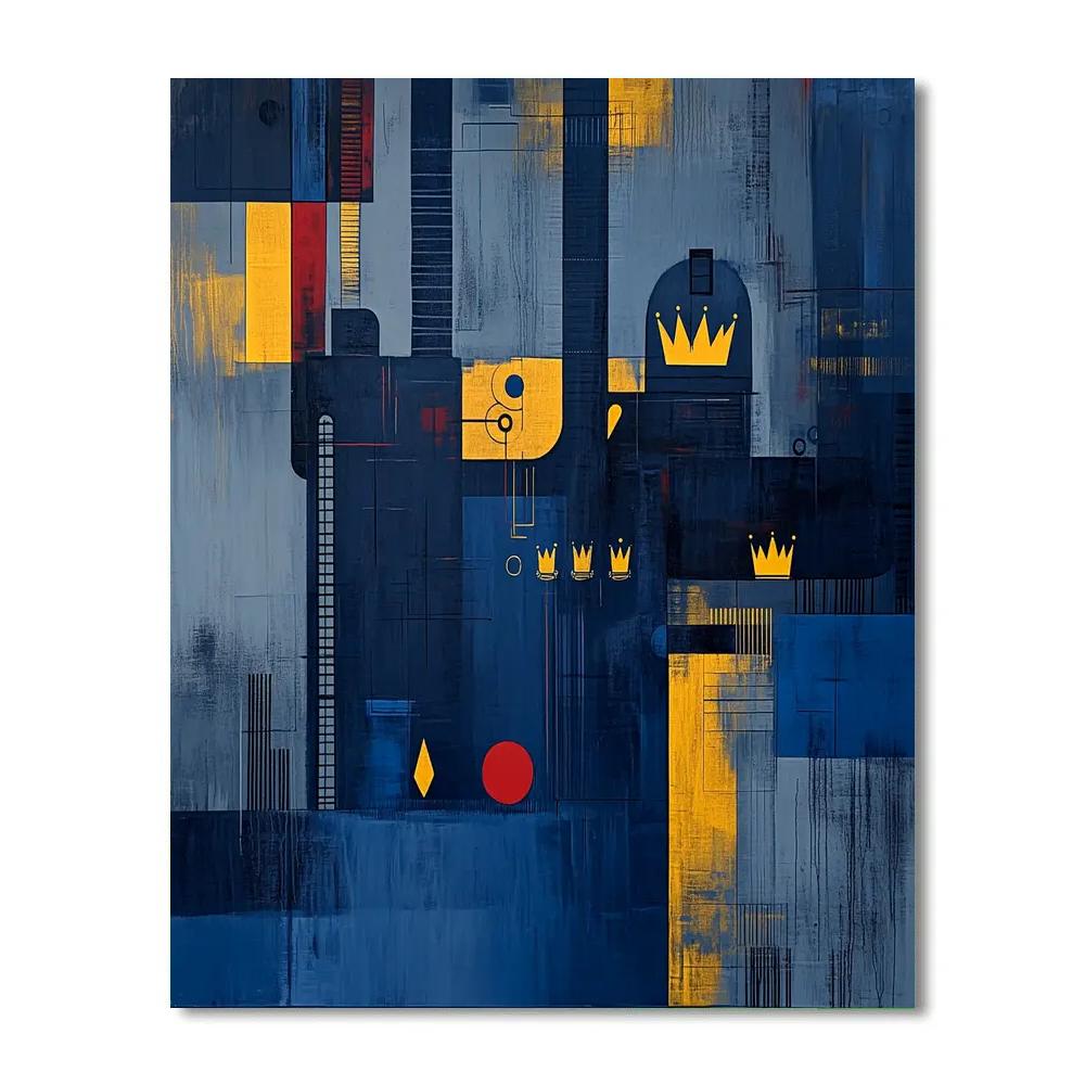 Jean-Michel Basquiat Inspired Echoes Of Industry Painting by numbers kit