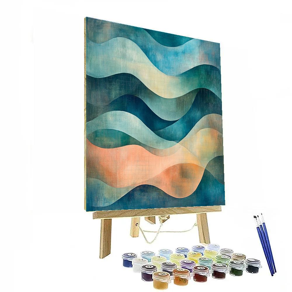 Paul Klee Inspired River Of Lines paint by numbers