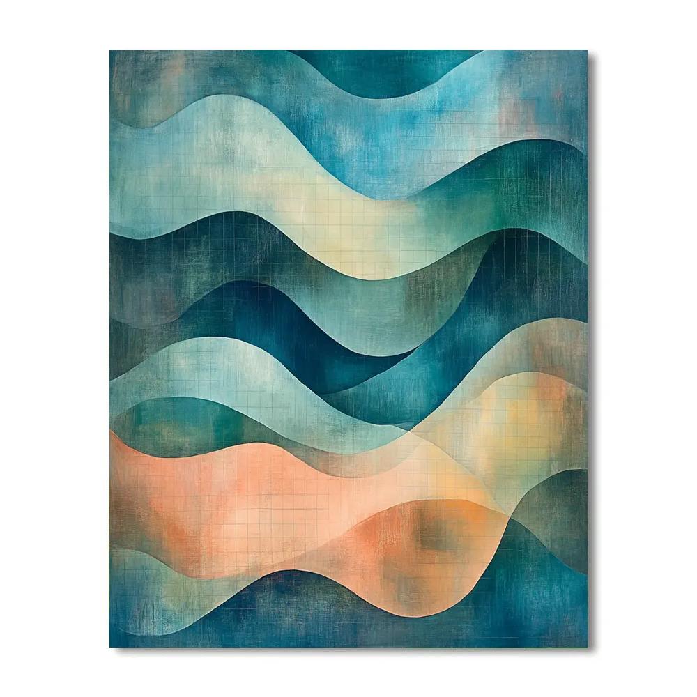Paul Klee Inspired River Of Lines paint by numbers