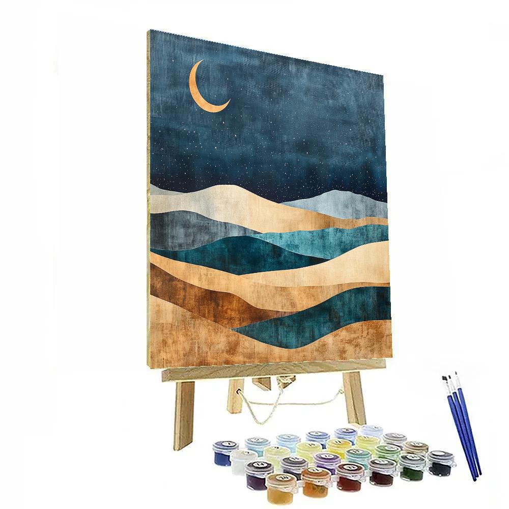 Max Ernst Inspired Lunar Dunes DIY paint by numbers