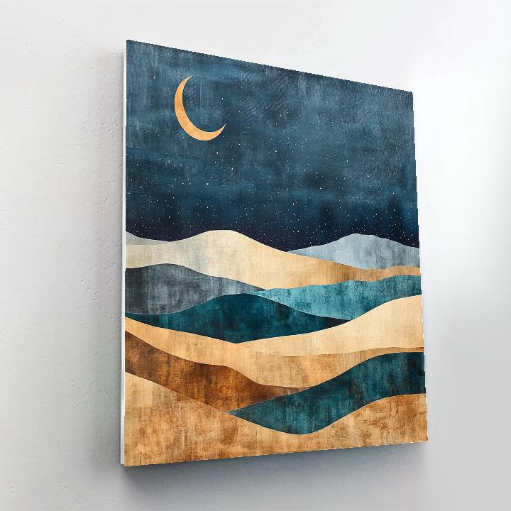 Max Ernst Inspired Lunar Dunes DIY paint by numbers