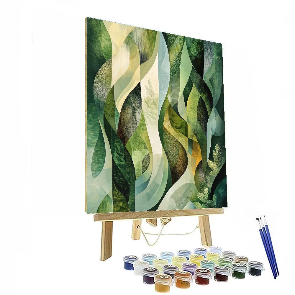 Max Ernst Inspired Verdant Dream Machine DIY paint by numbers