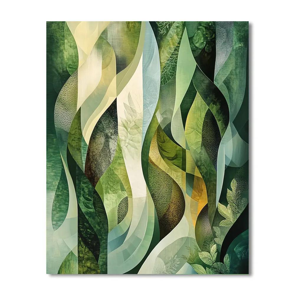 Max Ernst Inspired Verdant Dream Machine DIY paint by numbers