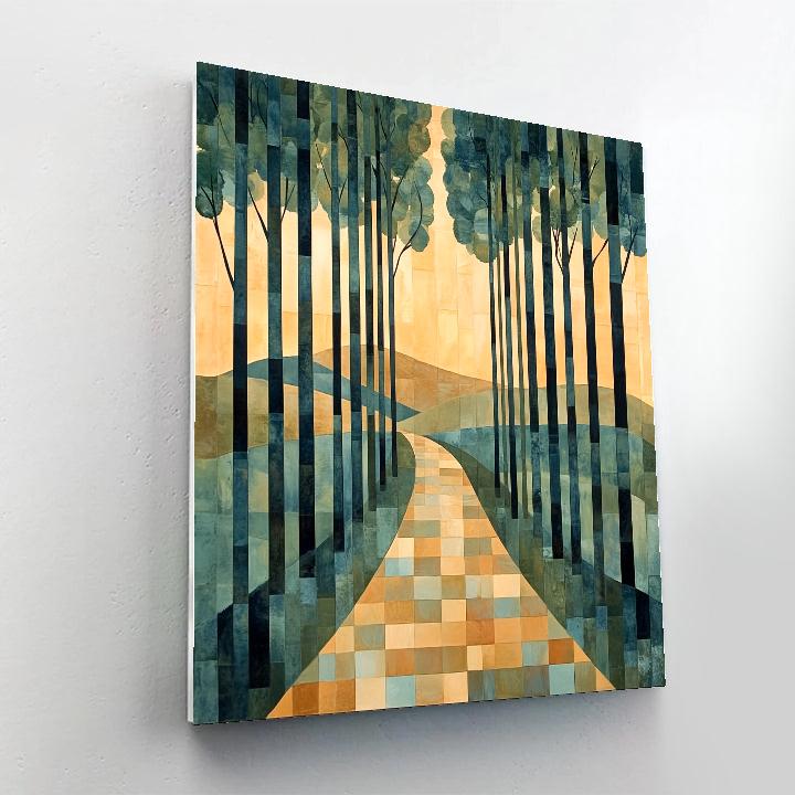 Paul Cézanne Inspired Orchard Of Planes Numbered painting kits