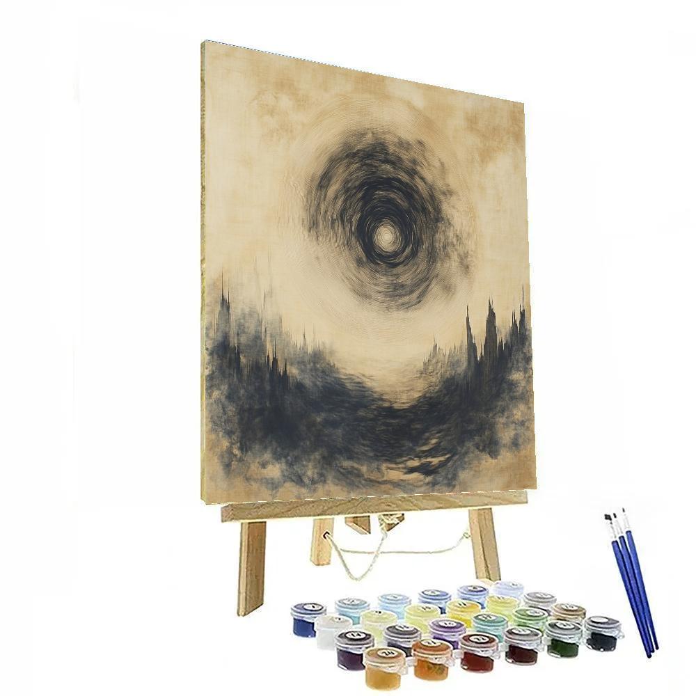 Zhao Mengfu Inspired Silken Ink Nebula Numbered painting kits