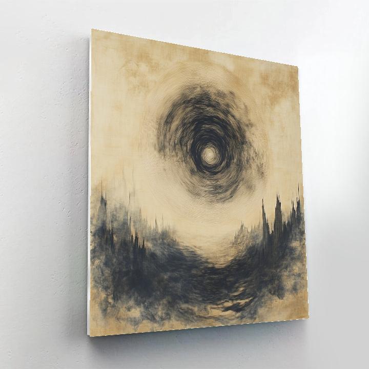 Zhao Mengfu Inspired Silken Ink Nebula Numbered painting kits