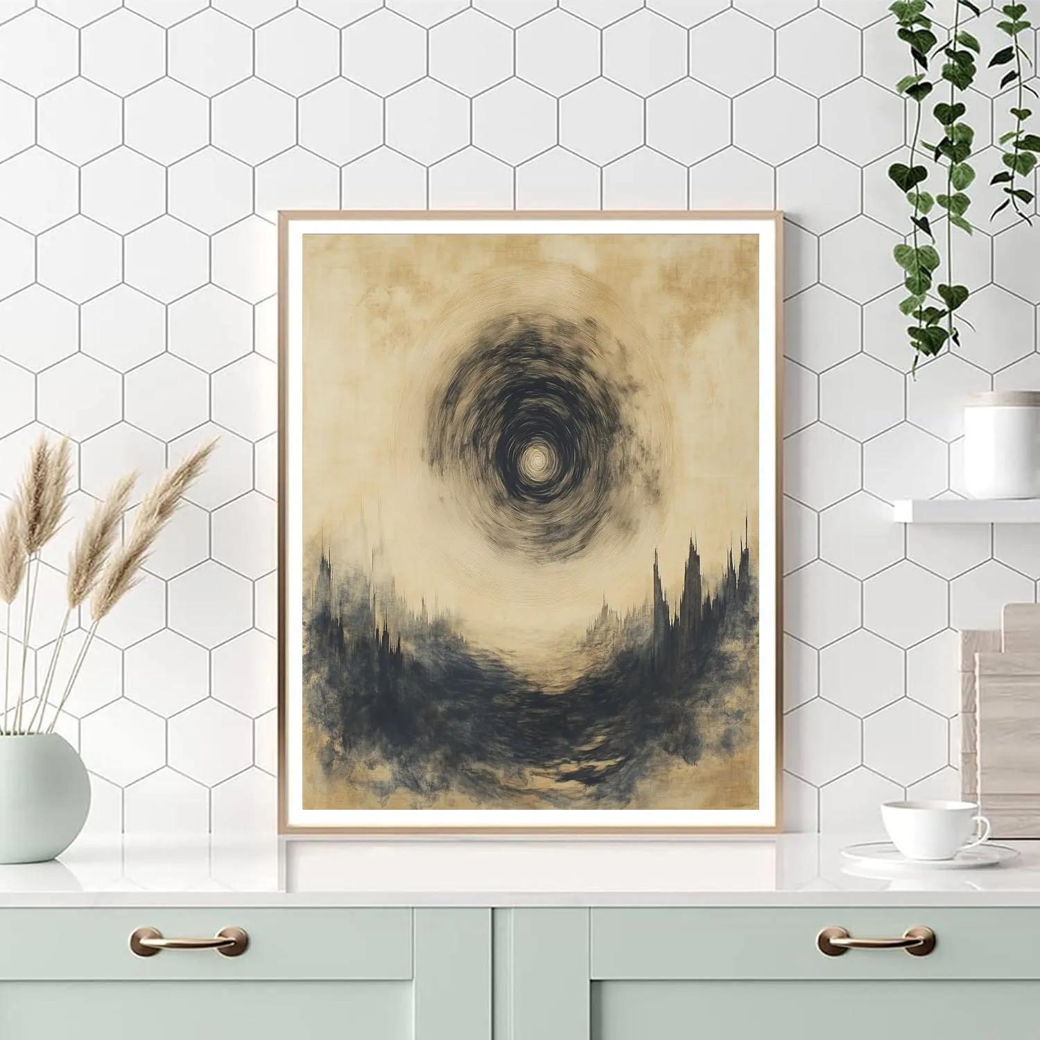 Zhao Mengfu Inspired Silken Ink Nebula Numbered painting kits