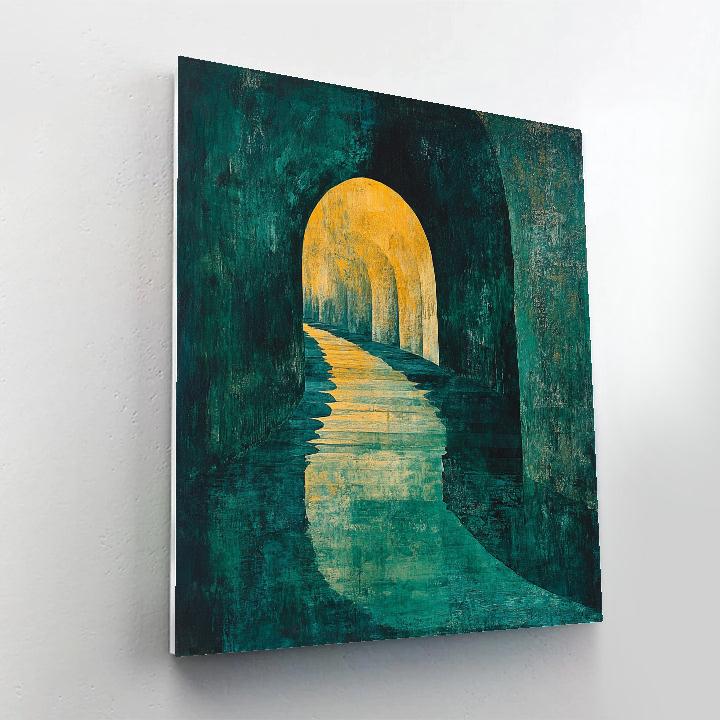 Max Ernst Inspired Echoing Caverns paint by number